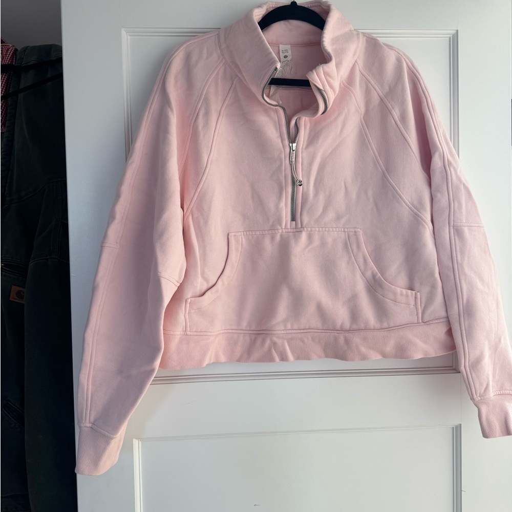 Lululemon Athletica Strawberry Pink Half-Zip Scuba